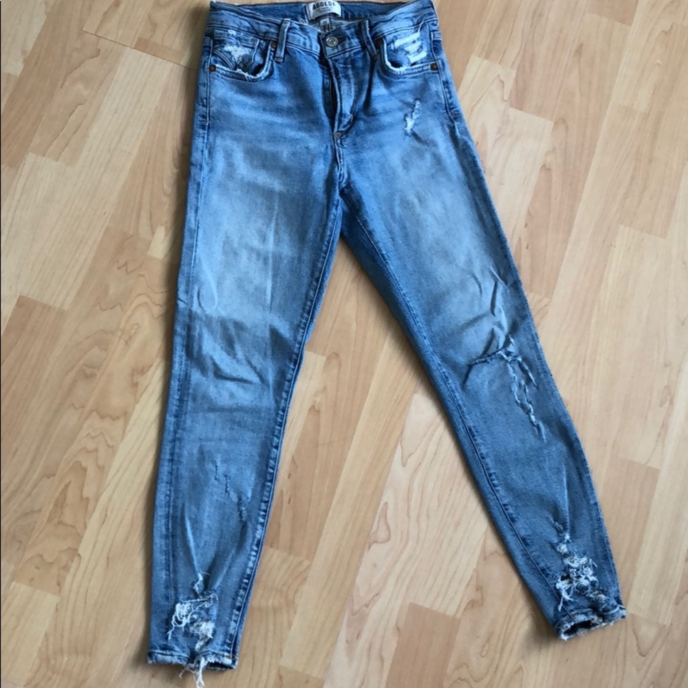 Brand new, distressed AGOLDE jeans